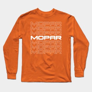 Mopar repeat - White print Long Sleeve T-Shirt